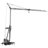 Line drawing of a self erecting crane with attachment parts