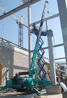 Green MAEDA Spider Crane Construction