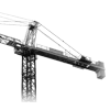 Hammerhead Tower Cranes Line Drawing