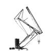 Self Erecting Tower Crane Line Drawing