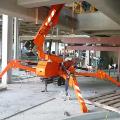 Jekko crane work underground with attachment parts