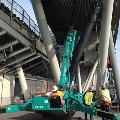 Maeda mini crawler crane construction application
