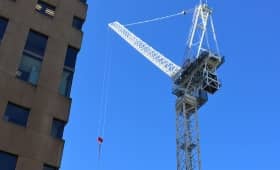 Vancouver Public Library- Luffing Crane