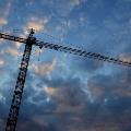 Image of a tower crane rental in the B.C. sky