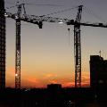 Two tower cranes rentals working in Vancouver