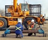 worker receiving training on practical rigging